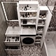 Style Line Мебель для ванной Даймонд 120 L glass, Люкс белая, PLUS	 – картинка-16